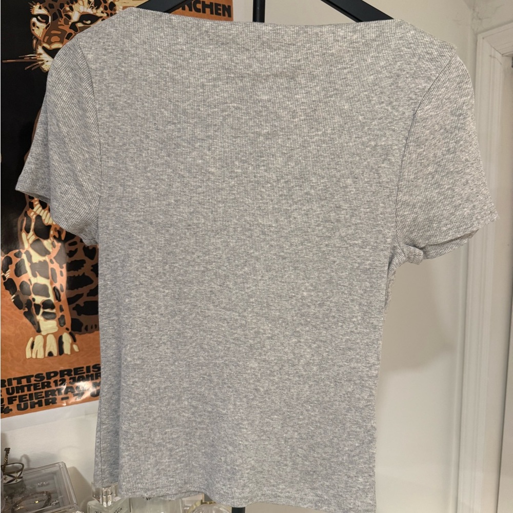 J. Crew Light Gray Short Sleeve Tee